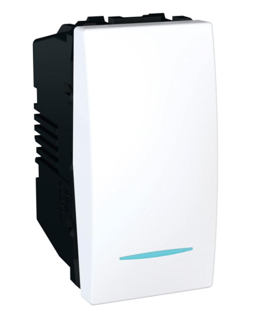 Rocker Switch - 2-Way - 16A - 250VAC - with Indication Lamp - White ...