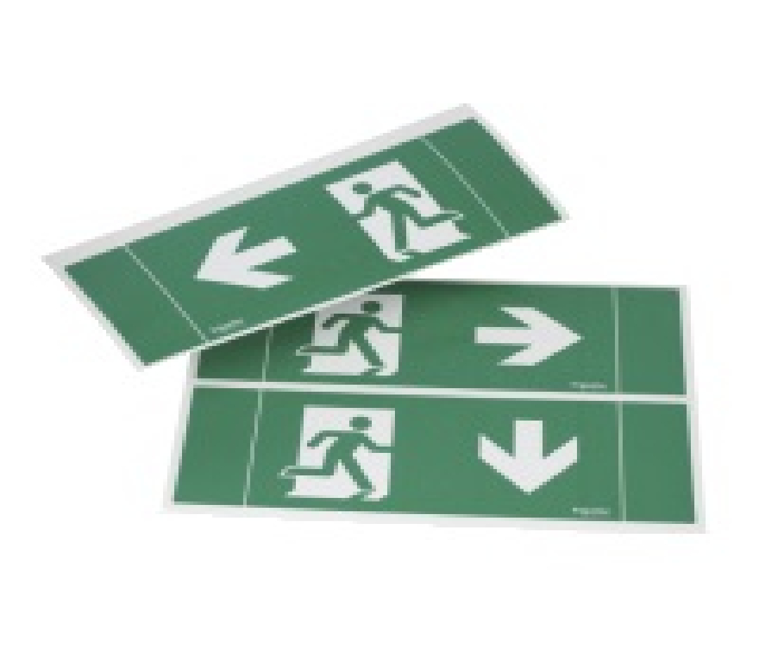 ISO Pictogram Stickers for Exiway Easyled (Emergency Lighting Fixture ...